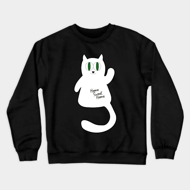 Home Sweet Home Kitty Crewneck Sweatshirt by DiegoCarvalho